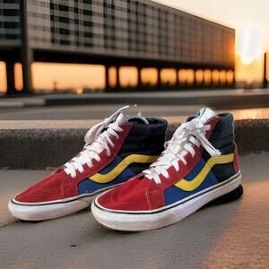 Vans SK8-Hi Off The Wall OTW Rally Chili Pepper Lifestyle Mens Sz 8 / Womens 9.5